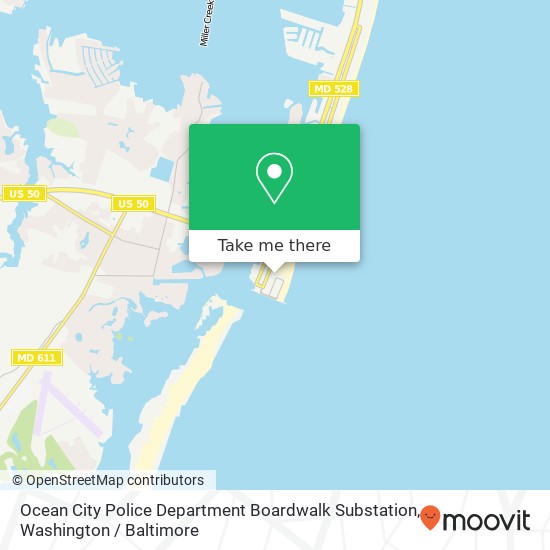 Ocean City Police Department Boardwalk Substation map