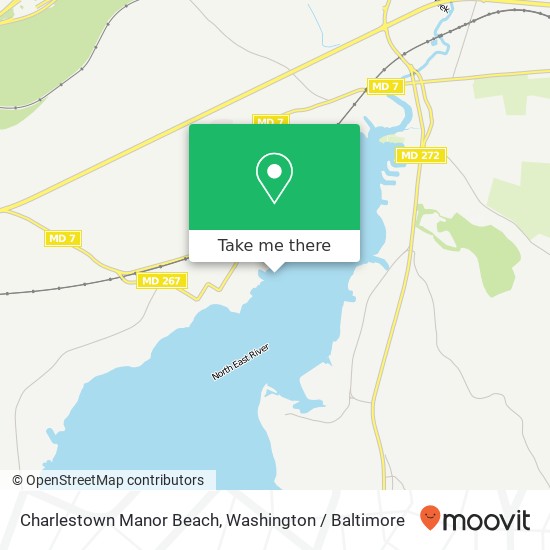 Charlestown Manor Beach map