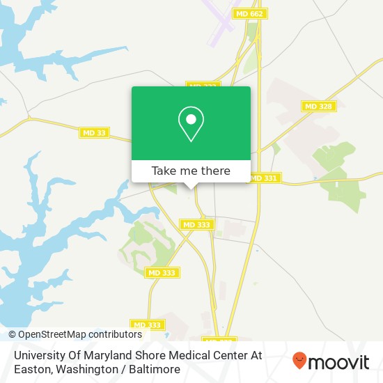 University Of Maryland Shore Medical Center At Easton map