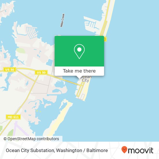 Ocean City Substation map