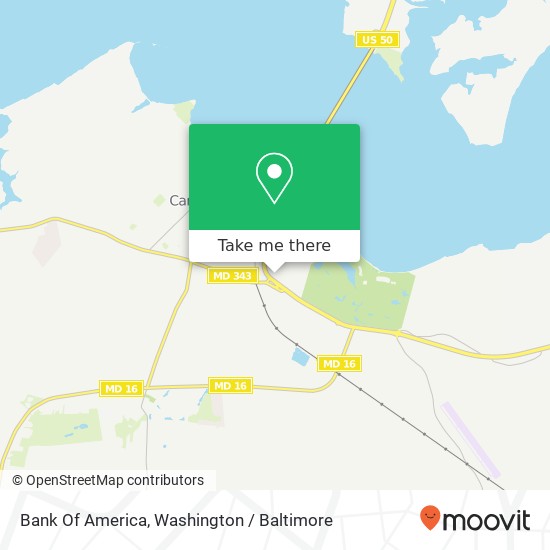 Bank Of America map