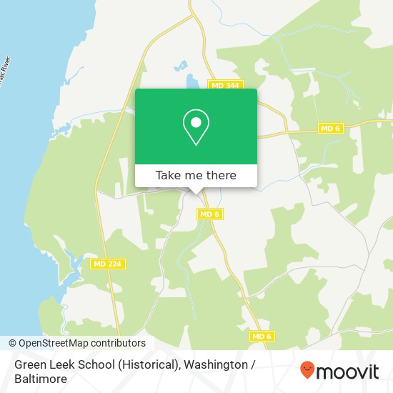 Green Leek School (Historical) map