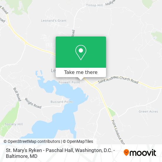 St. Mary's Ryken - Paschal Hall map