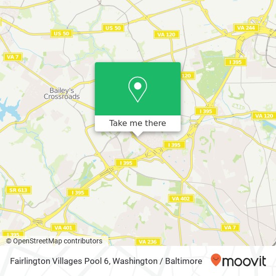 Mapa de Fairlington Villages Pool 6