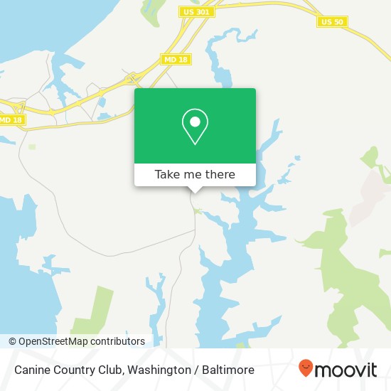 Mapa de Canine Country Club