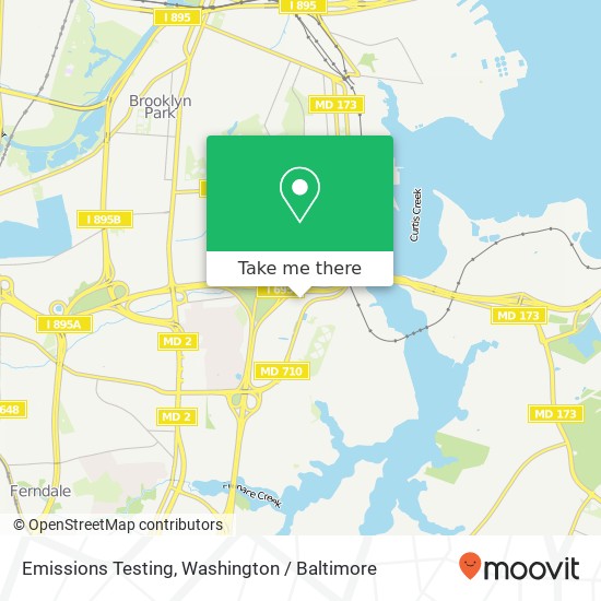 Emissions Testing map