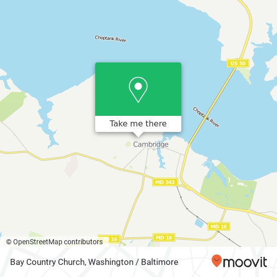 Mapa de Bay Country Church