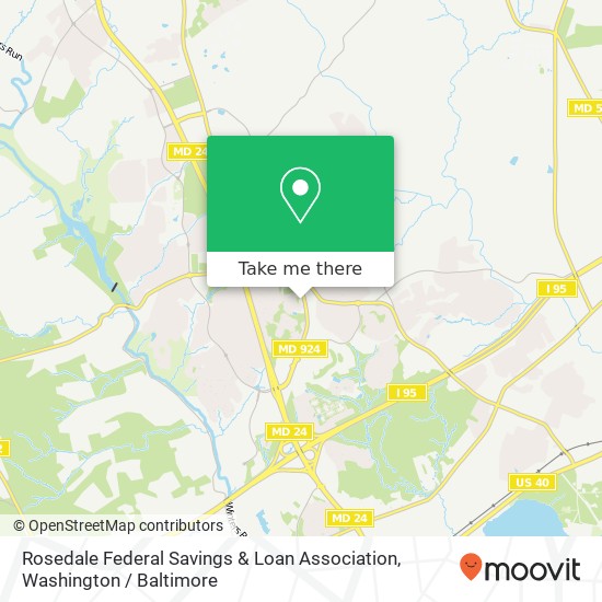 Rosedale Federal Savings & Loan Association map