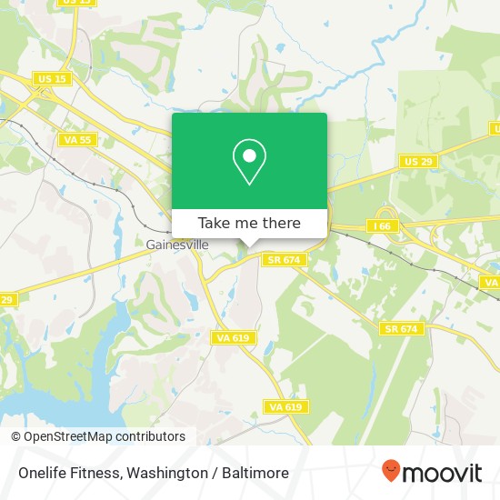 Onelife Fitness map