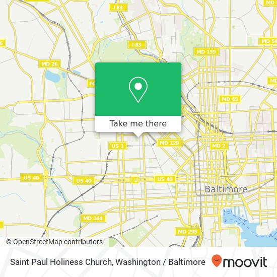Saint Paul Holiness Church map