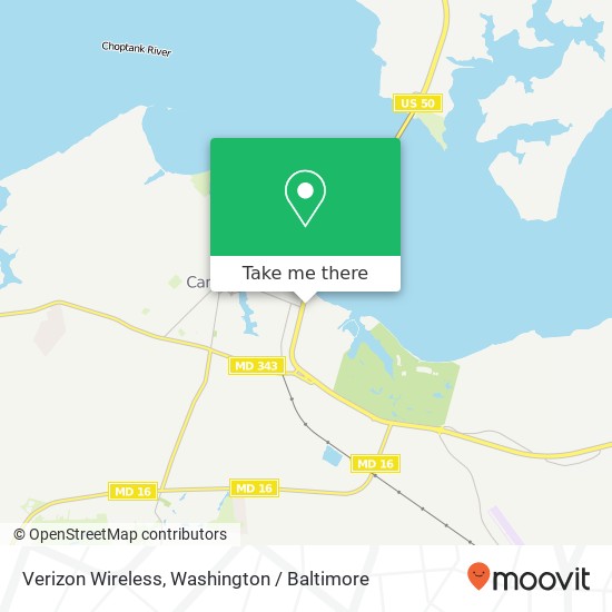 Verizon Wireless map