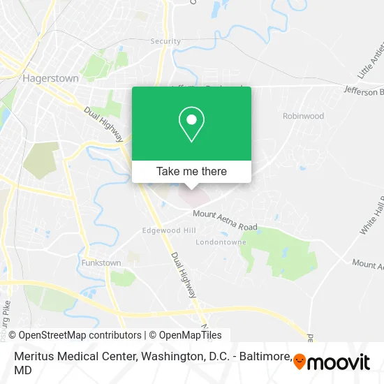 Meritus Medical Center map