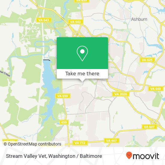 Stream Valley Vet map