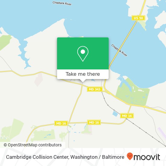 Cambridge Collision Center map