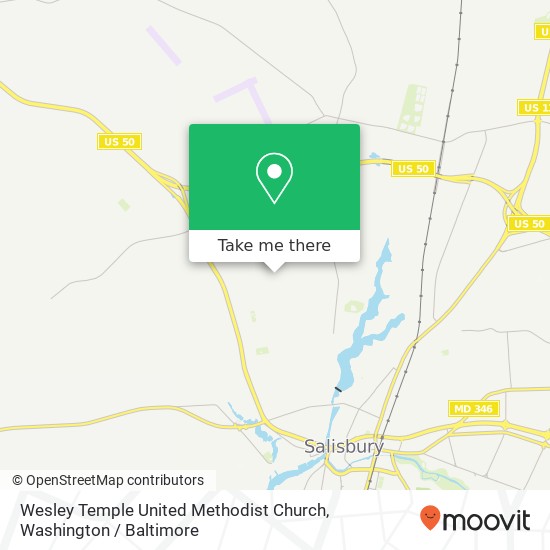 Mapa de Wesley Temple United Methodist Church