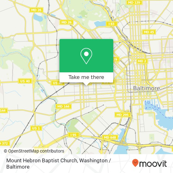 Mount Hebron Baptist Church map