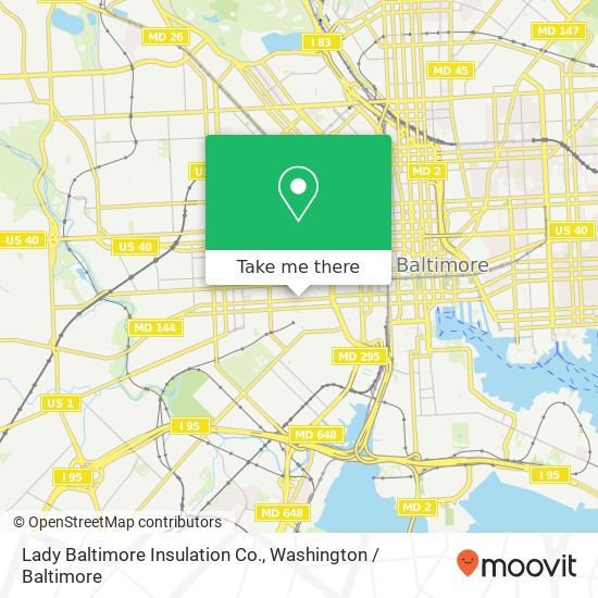 Mapa de Lady Baltimore Insulation Co.