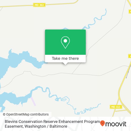 Blevins Conservation Reserve Enhancement Program Easement map
