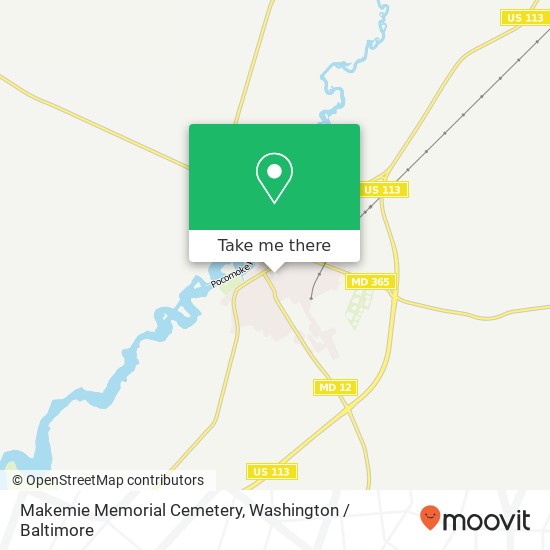 Makemie Memorial Cemetery map