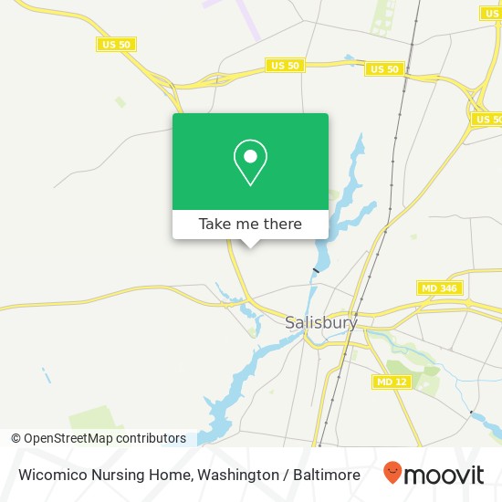 Wicomico Nursing Home map