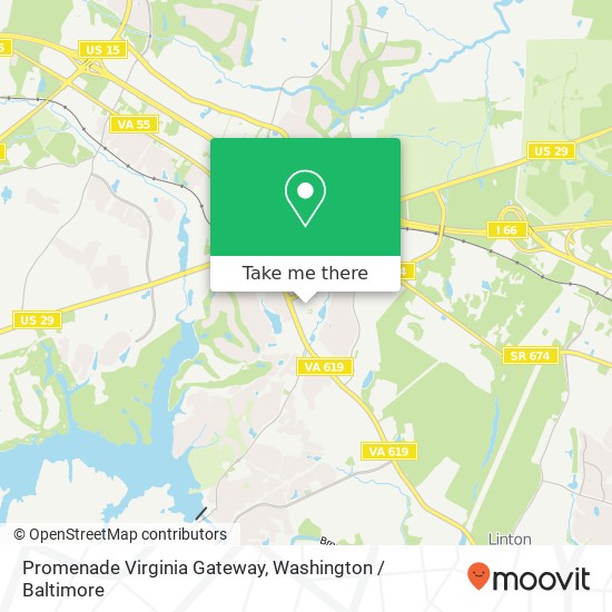Promenade Virginia Gateway map