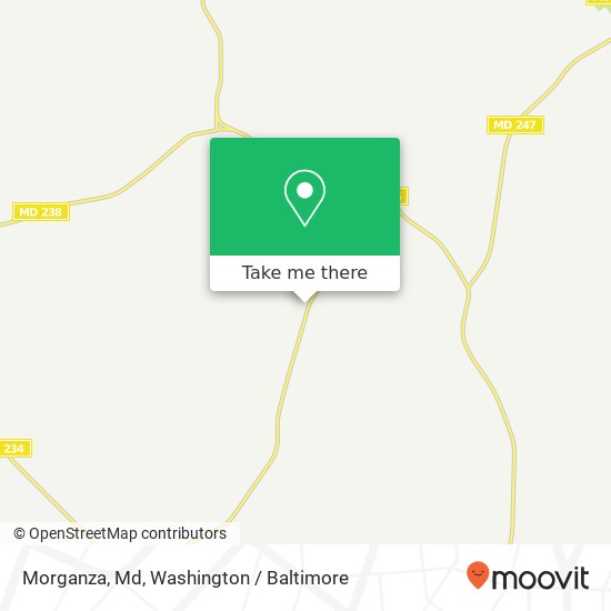 Morganza, Md map