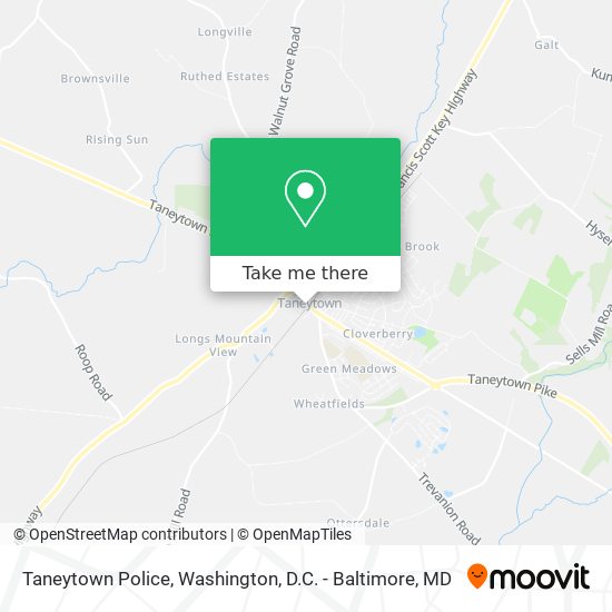 Taneytown Police map