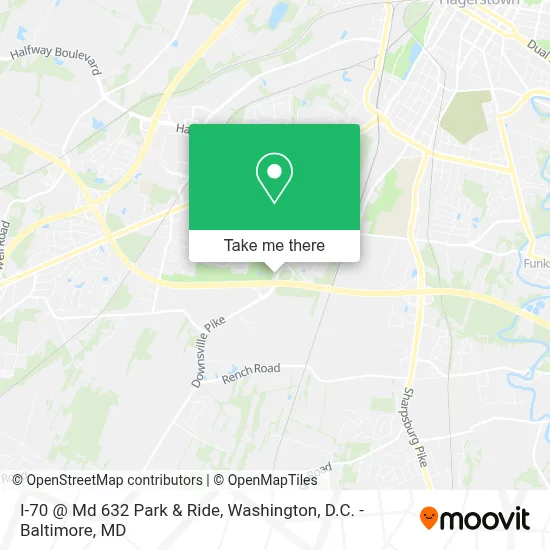 I-70 @ Md 632 Park & Ride map