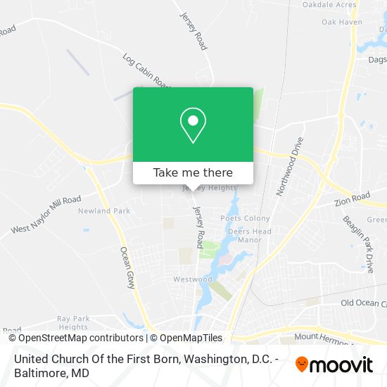 United Church Of the First Born map