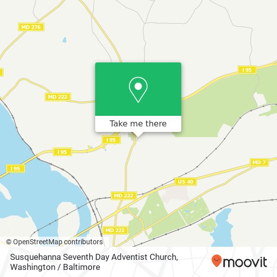 Mapa de Susquehanna Seventh Day Adventist Church