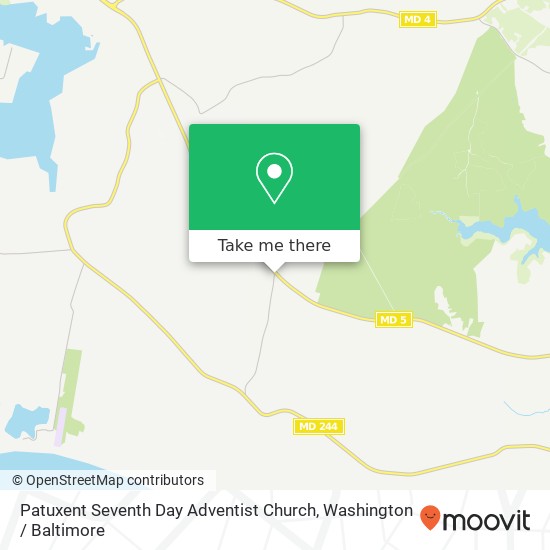 Mapa de Patuxent Seventh Day Adventist Church