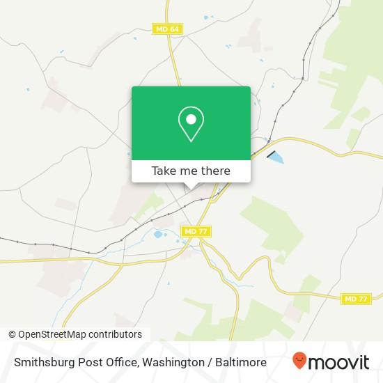 Smithsburg Post Office map