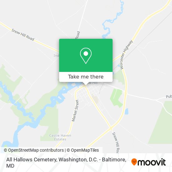 All Hallows Cemetery map