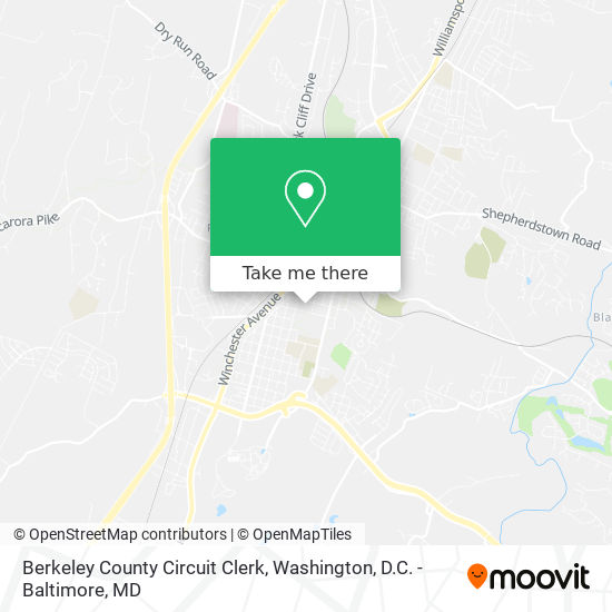 Mapa de Berkeley County Circuit Clerk