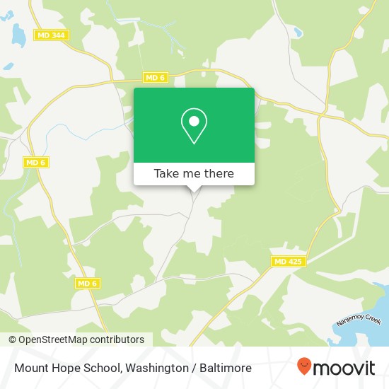 Mount Hope School map