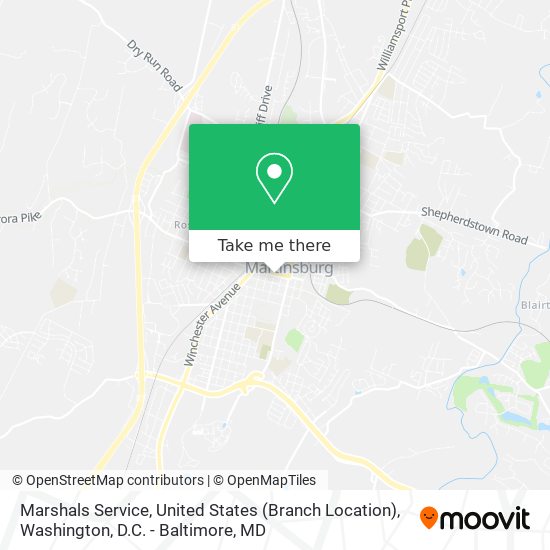 Marshals Service, United States (Branch Location) map