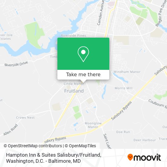 Hampton Inn & Suites Salisbury / Fruitland map