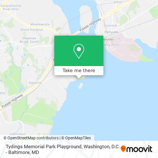 Tydings Memorial Park Playground map