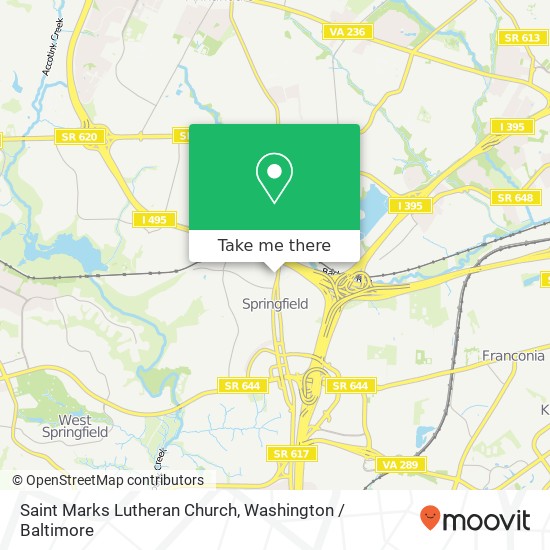 Saint Marks Lutheran Church map