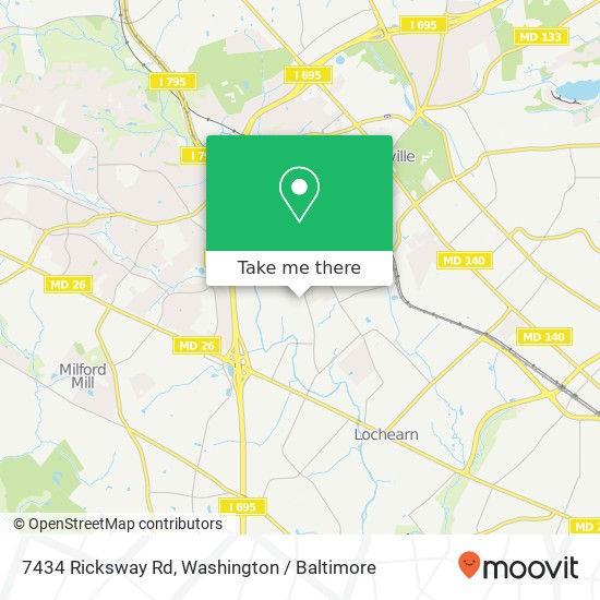 7434 Ricksway Rd, Pikesville, MD 21208 map