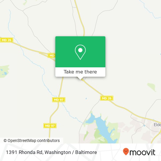 Mapa de 1391 Rhonda Rd, Sykesville, MD 21784