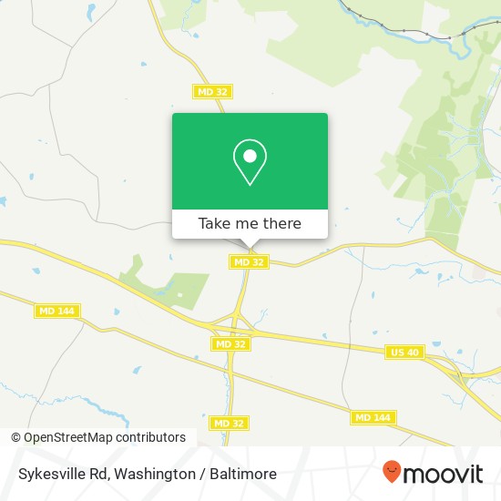 Mapa de Sykesville Rd, Sykesville, MD 21784