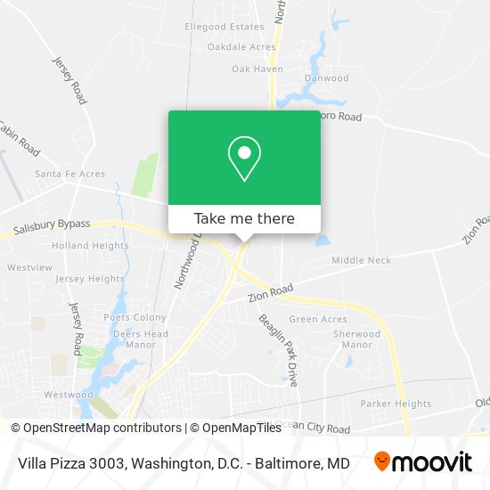 Mapa de Villa Pizza 3003