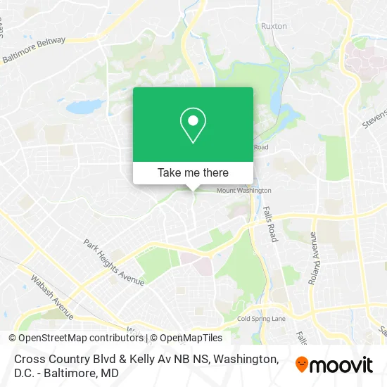 Mapa de Cross Country Blvd & Kelly Av NB NS