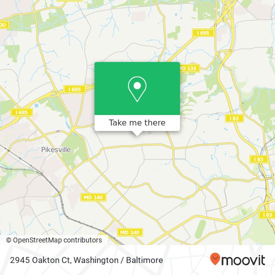 2945 Oakton Ct, Baltimore, MD 21209 map