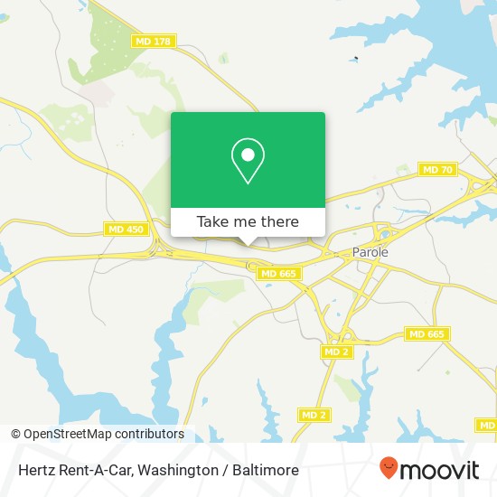 Mapa de Hertz Rent-A-Car, 181 Defense Hwy