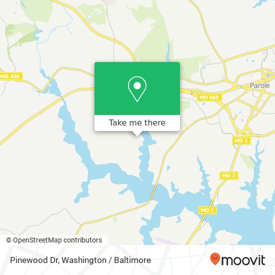 Pinewood Dr, Annapolis, MD 21401 map