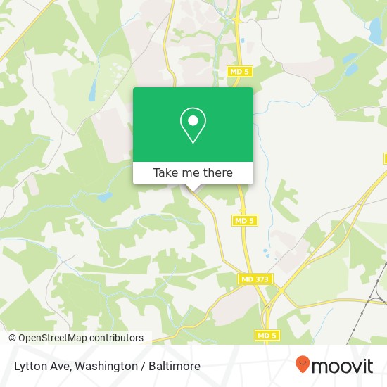 Mapa de Lytton Ave, Brandywine, MD 20613