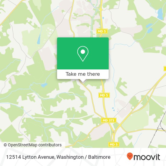 Mapa de 12514 Lytton Avenue, 12514 Lytton Ave, Brandywine, MD 20613, USA