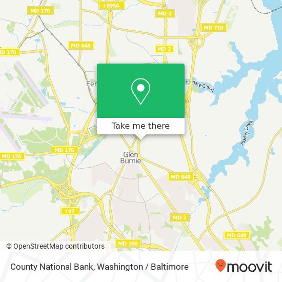 Mapa de County National Bank, 7401 Ritchie Hwy